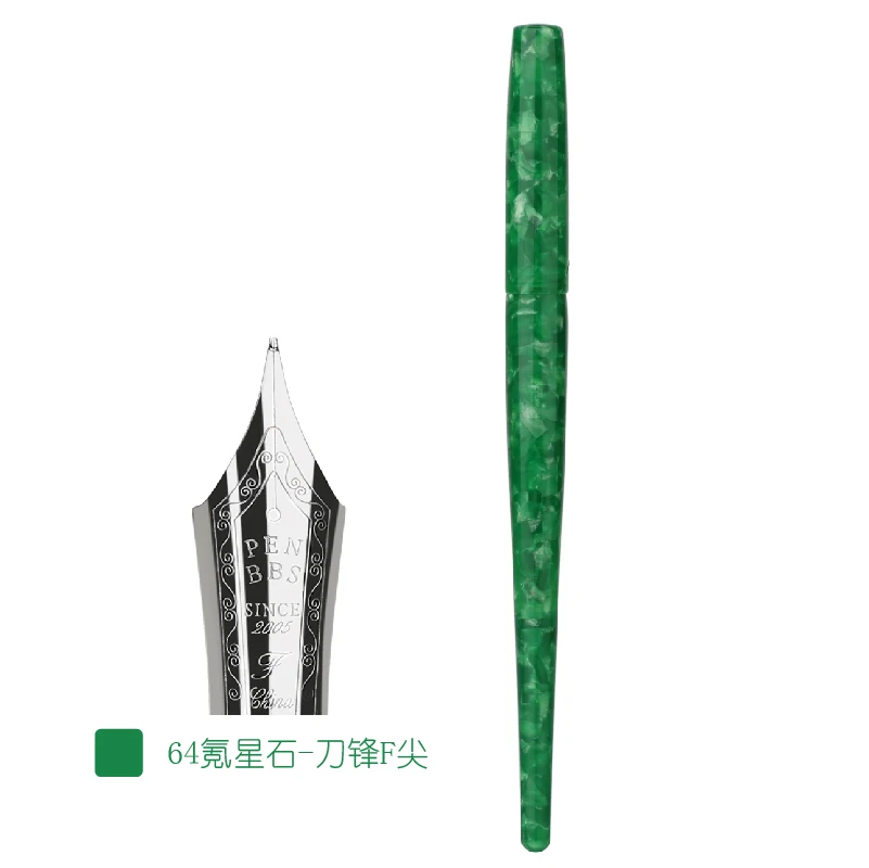 Розовый Коллекция! Penbbs 267 вакуумная заправочная авторучка прозрачный пластик биколор наконечник демпфирующая ручка - Цвет: Розовый