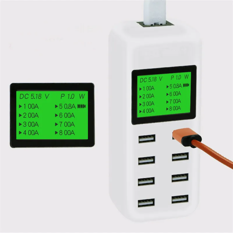 USB зарядное устройство портативное Мульти порт быстрое 8 портов гнездо с