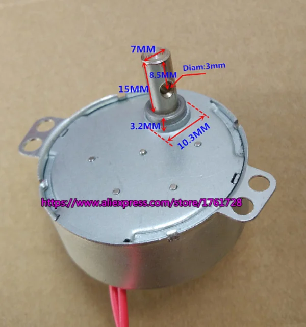 Бесплатная доставка! 50 tyz d AC 12V 4W 20RPM Синхронный двигатель с постоянным магнитом