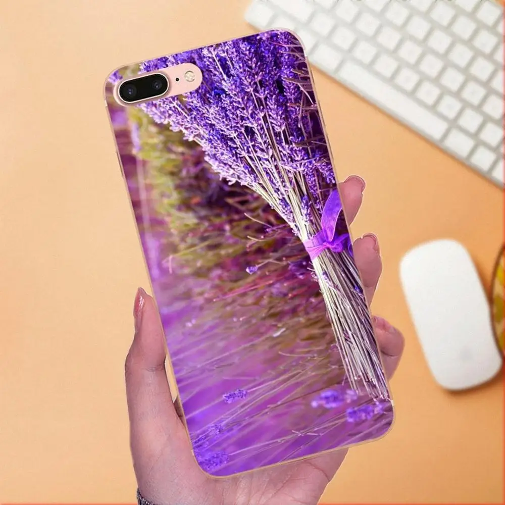 В продаже цветов лаванды для samsung Galaxy Note 5 8 9 S3 S4 S5 S6 S7 S8 S9 S10 mini Edge рlus