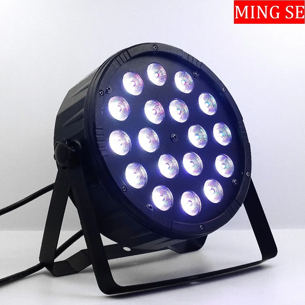 18x10 Вт плоский светодиодный прожектор, 18*10 Вт RGBW 4в1 Par DMX512 управление Дискотека освещение Профессиональный Сценический DJ оборудование