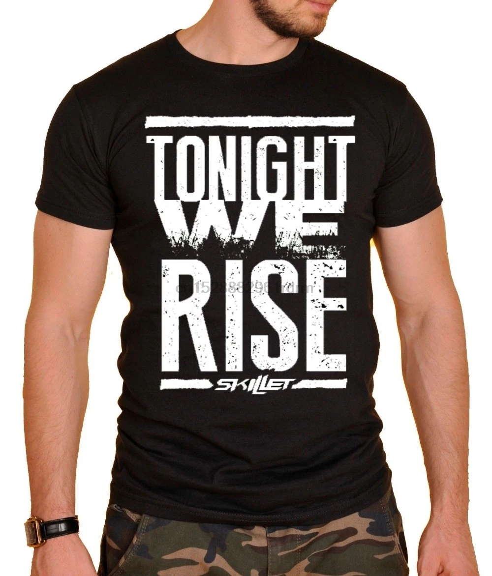 Лето 2019 известный бренд Skillet Band t shirt мужские футболки с логотипом черная футболка