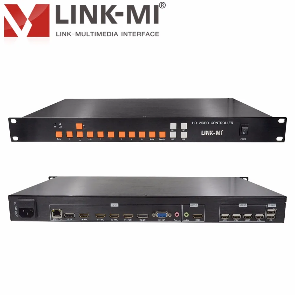 LINK MI SH41 HDMI CVBS VGA USB 4x1 4 в 1 выход HD видео синтезатор программное обеспечение для