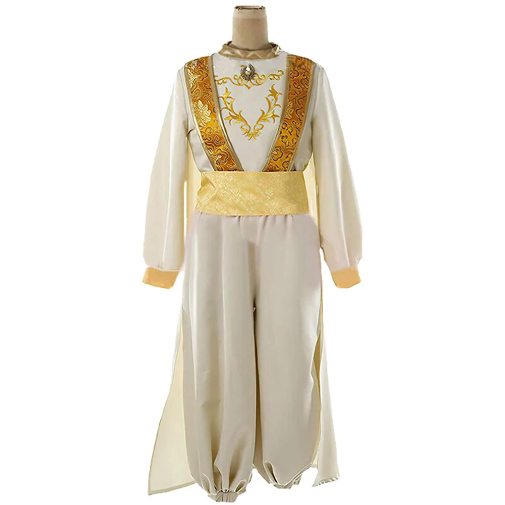 

Cosplay Costume Movie Aladdin Lamp Outfit Adult Set Hat Halloween Carnival Party Aladdin Prince Stage Costume Outfit
