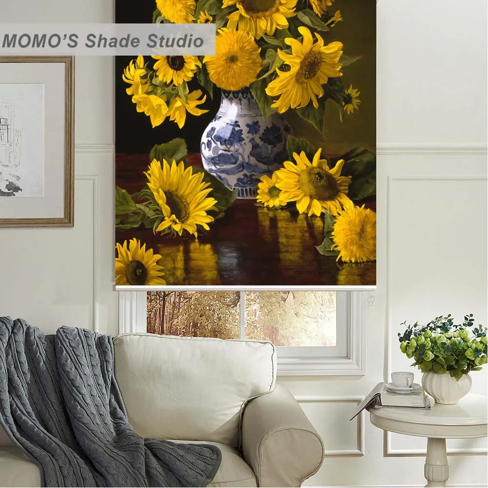 MOMO плотные окрашенные оконные шторы роликовые теплоизолированные тканевые