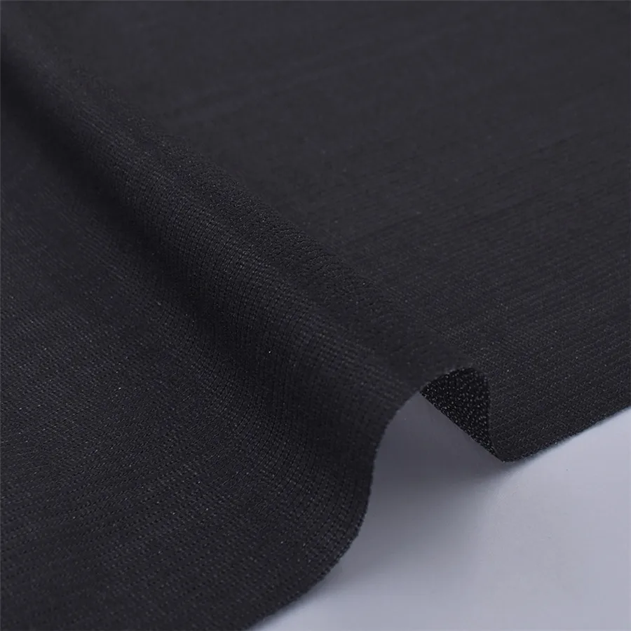 black She Love 100x112 см Черно-белый цвет, тянущийся трикотажный плавкий Утюг на облицовке, нетканый материал, Diy Швейные материалы - Цвет: black