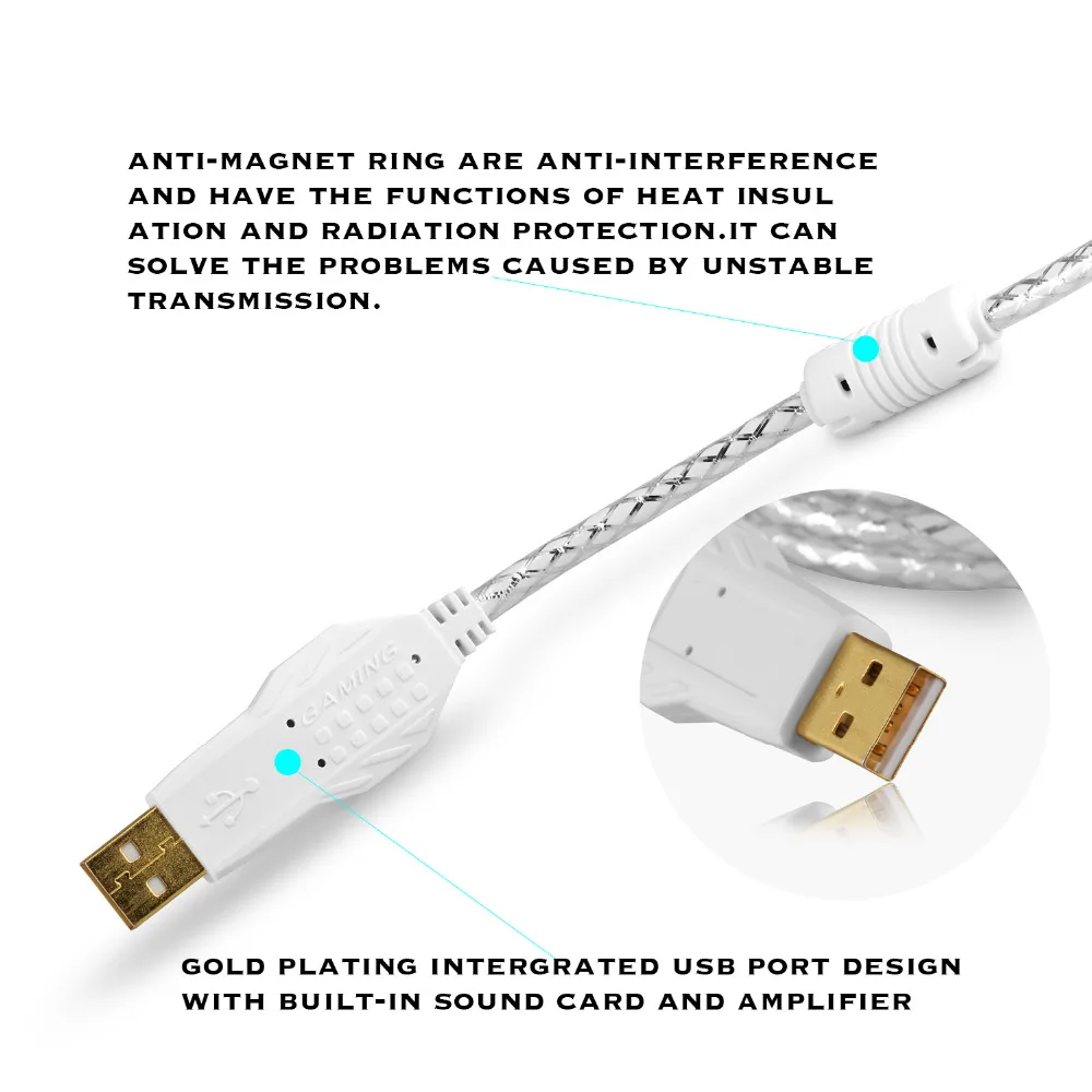 Mixcder Мощность 7.1 Digital Surround Sound Gaming headphoneswith Вибрации Умный LED Light and Free Drive для Mac/PC |
