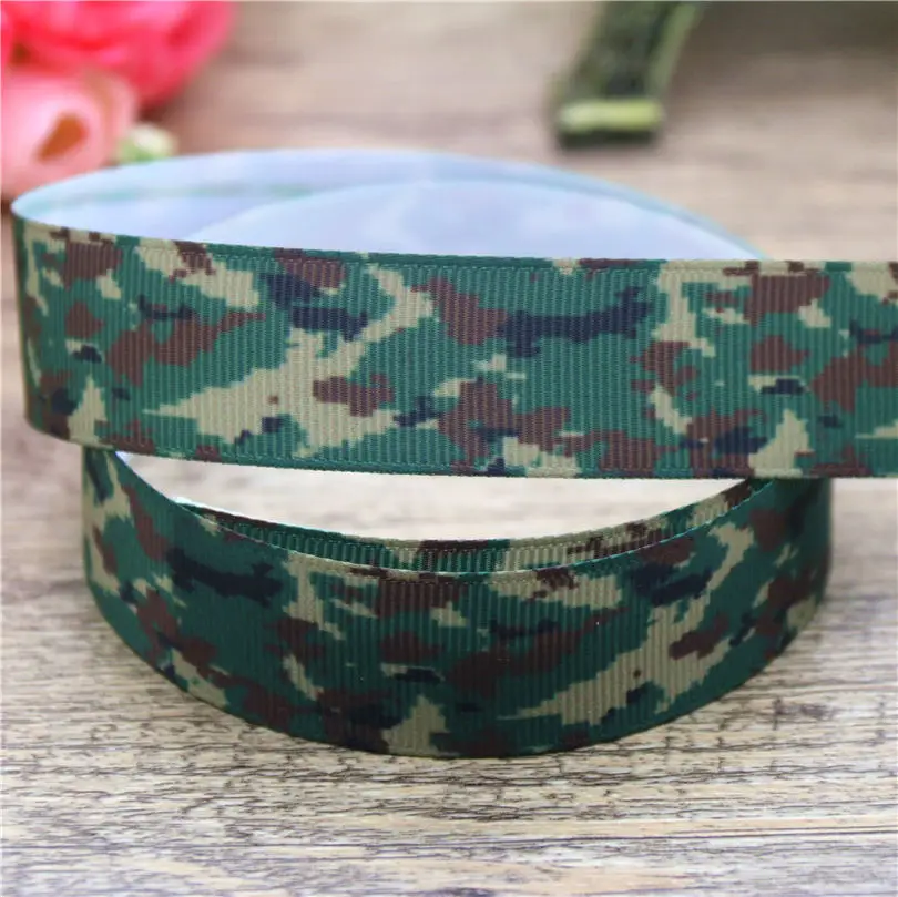 DUWES 7/8 '' США воздушные силы камуфляжная форма напечатанная лента корсаж аксессуар hairbow головной убор украшение 22 мм D790