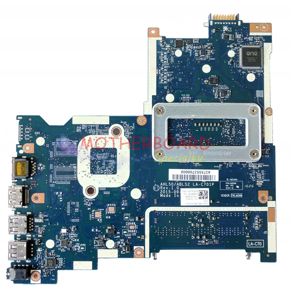 Vieruodis для HP 15-AC Материнская плата ноутбука W/I5-4210U 839543-601 839543-001 AHL50/ABL52 LA-C701P ddr3