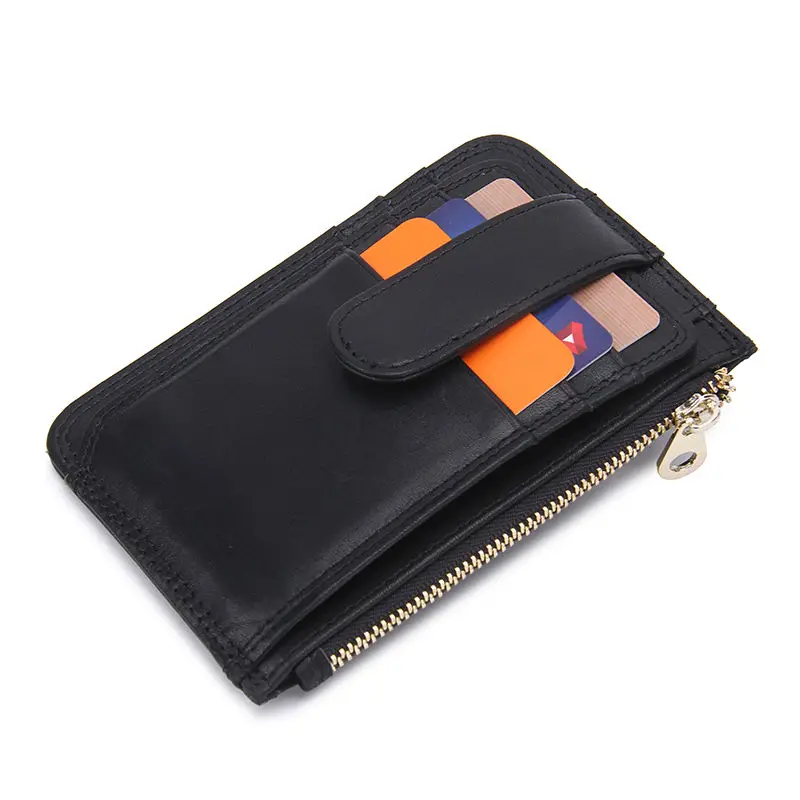 CONTACT'S супертонкий держатель для карт из натуральной кожи короткий кошелек