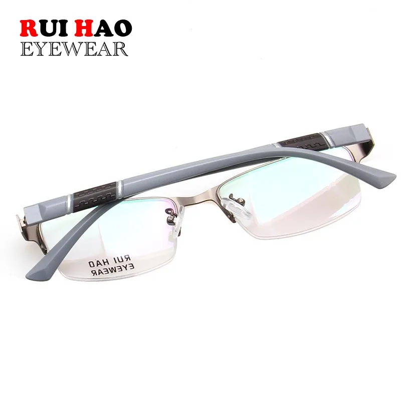 Прогрессивные Очки с Заказными Линзами для Мужчин по Рецепту При Близорукости и Дальнозоркости из Оптического Материала.