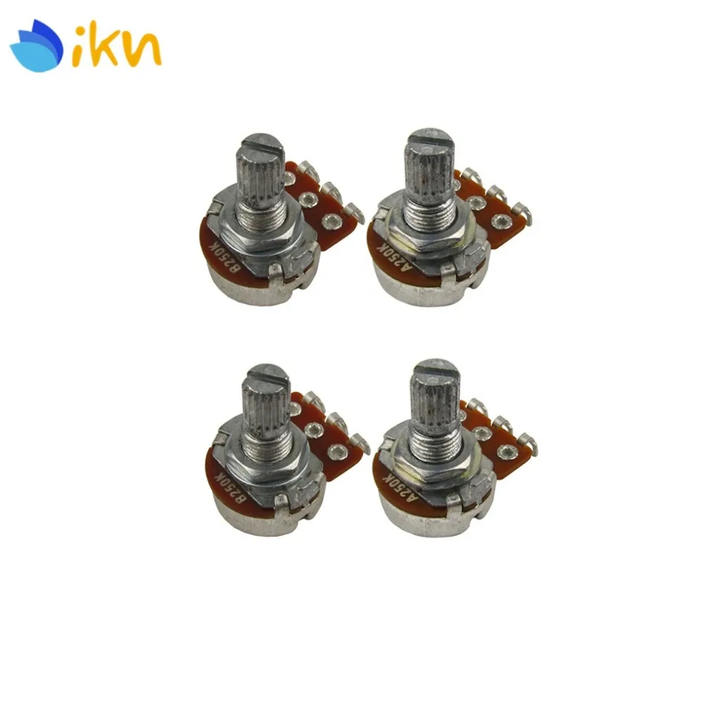 Новинка 4 шт. A250K & B250K мини гитарные горшки Pots Potentionmeters аудио тональные
