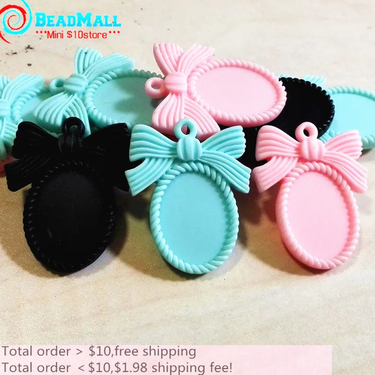 Красивая Искусственная овальная рамка камеи с плоской задней стороной из смолы