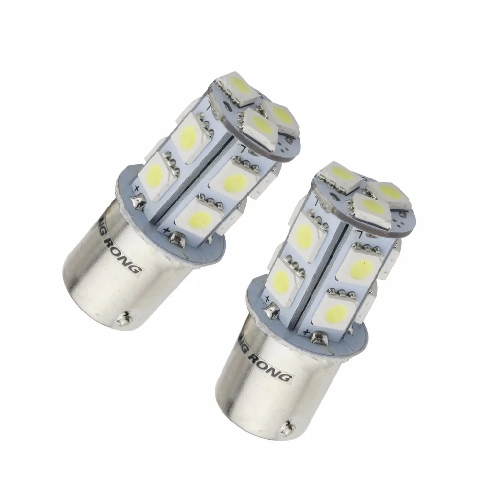 ANGRONG 10 шт. 13 SMD LED 5050 чипы BA15S 1156 Автомобильные дневные ходовые огни DRL лампа