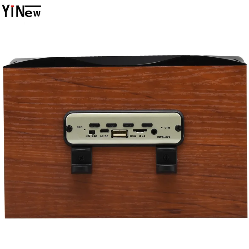 Деревянная Беспроводная bluetooth-колонка портативная ТВ-звуковая панель Hi-Fi ударные