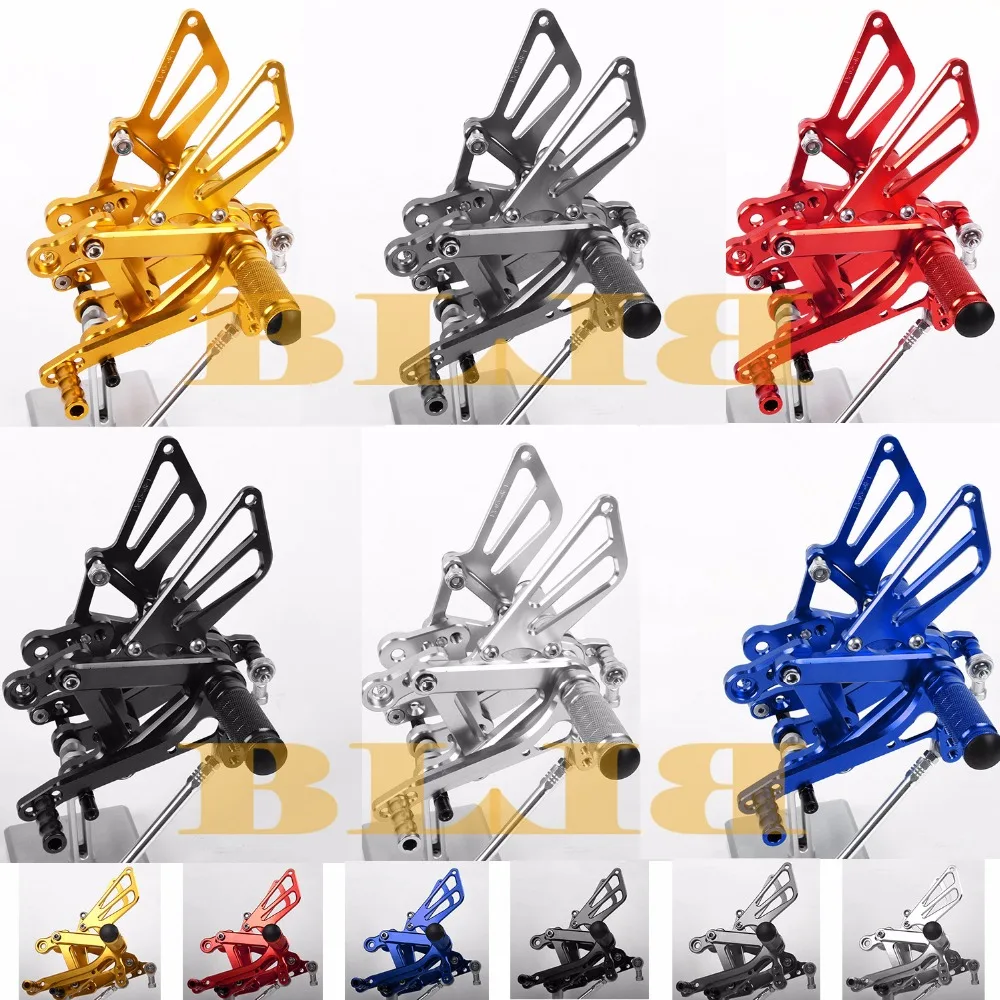 

CNC Rearsets для Kawasaki NINJA 300R EX300 EX 300 2013 2014 2015 2016 задний комплект мотоцикла регулируемые ножные колышки для палатки педали