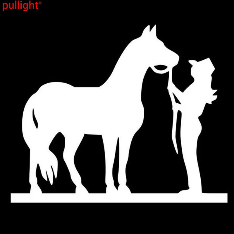 15*12 5 см автомобильные наклейки COWGIRL AND HORSE мотоциклетные автомобильный Стайлинг |