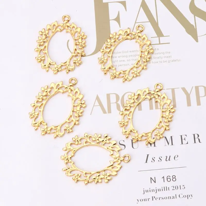 5 шт. DIY пустые фоторамки подвески открытые оправы установка УФ полимерных