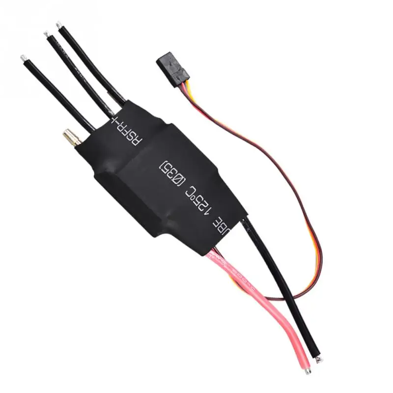60A бесщеточный ESC RC лодка водяное охлаждение Электрический контроллер скорости с