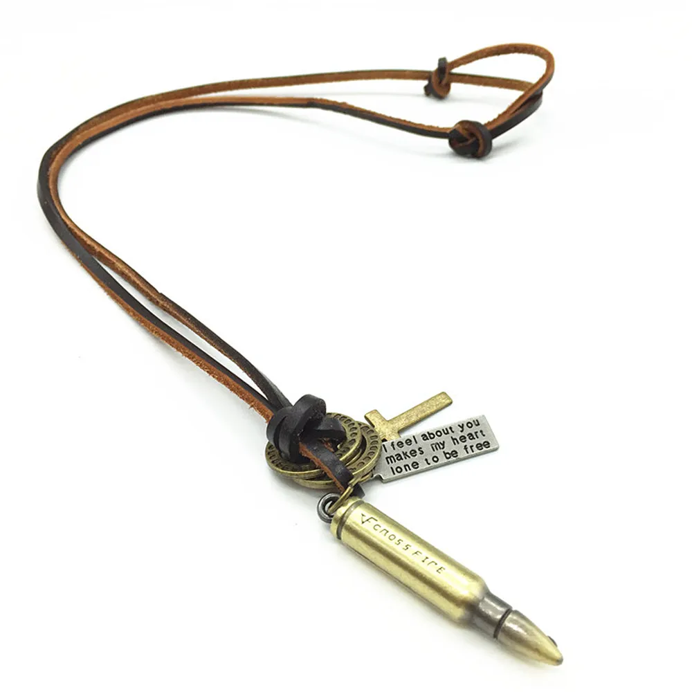 Панк Повседневное ручной работы коричневого Пояса из натуральной кожи Бронзовый