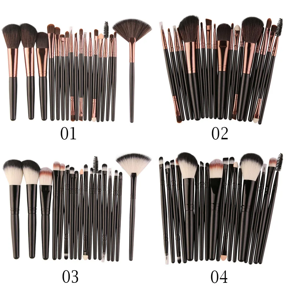 18 шт. набор кистей для макияжа|kit maquiagem|brush tool kiteye shadow foundation |