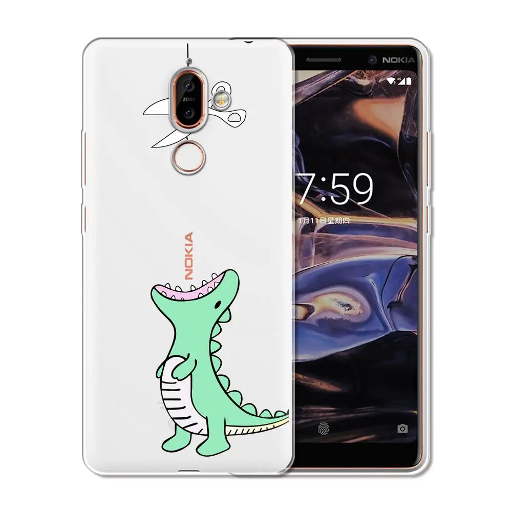 Мягкий Силиконовый ТПУ чехол для телефона Nokia 1 3 5 8 6 2 7 Plus X5 X6 2018 4 2|Бамперы| |