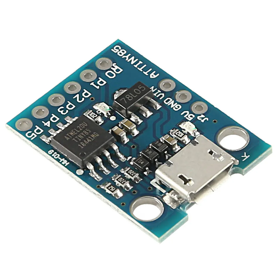 Синяя черная плата разработки TINY85 Digispark Kickstarter Micro модуль ATTINY85 для Arduino IIC I2C USB 5 В Mini
