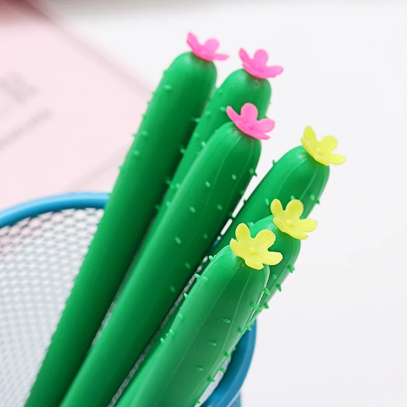 10 шт./лот рисунок из мультфильма Креативное растения Фрукты гелевая ручка огурец