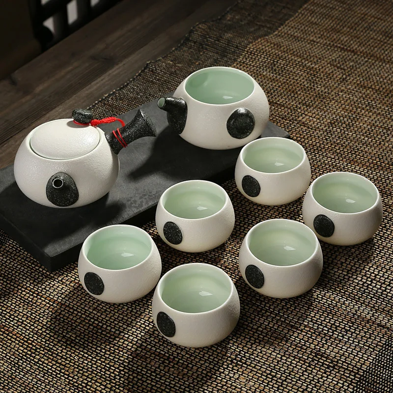 Керамический чайный набор кунг фу фарфоровые чайные чашки 8 шт.|kung fu tea set|tea cuptea set |