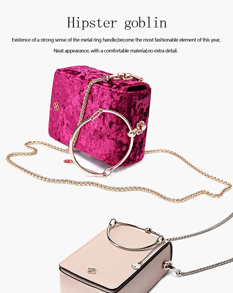 BAFELLI, сумка на плечо из спилка, с металлическими кисточками, bolsos mujer, розовая, красная, с кольцом, сумочка из розового золота, minaudiere, женские сумки-мессенджеры