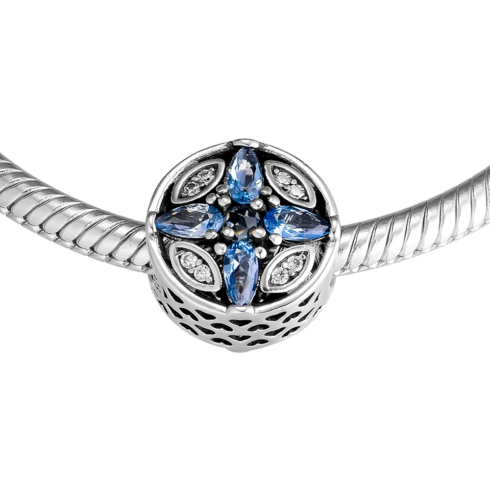 Ювелирное изделие из серебра 100% пробы с разноцветными кристаллами | Украшения и