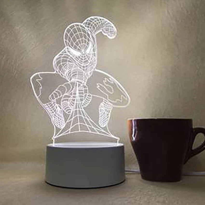 Фантазия 3D светодиодный ночной Светильник КИТ Единорог Гитары форма зарядки