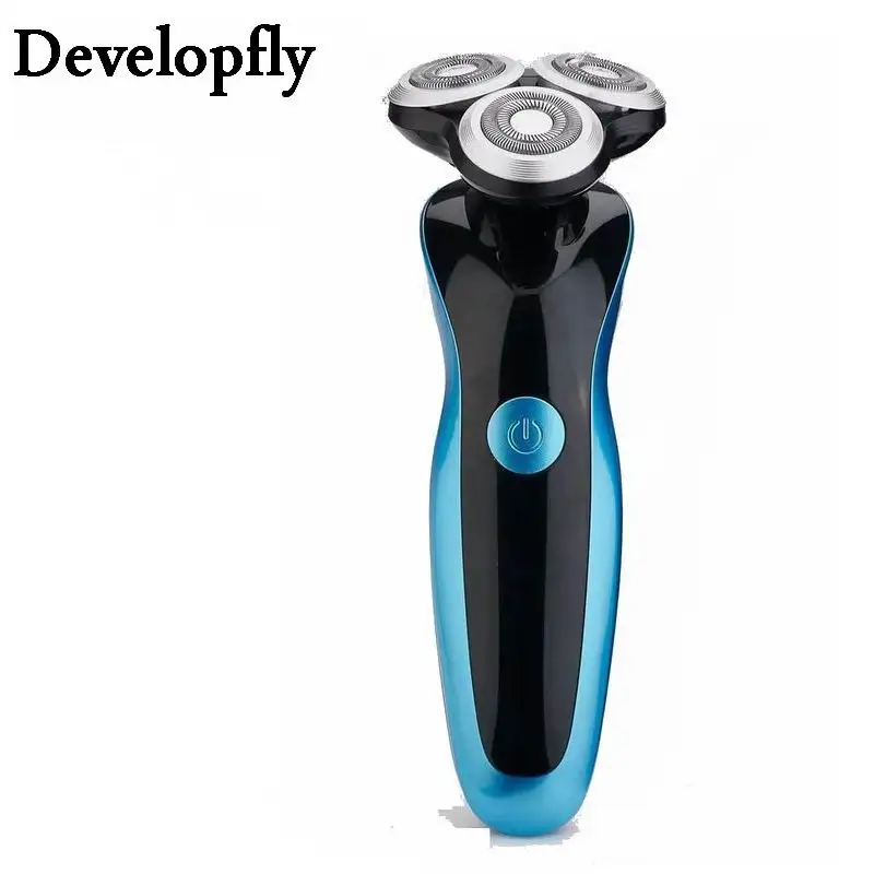 Мужская моющаяся бритва с 3 головками электрическая для бороды | Красота и