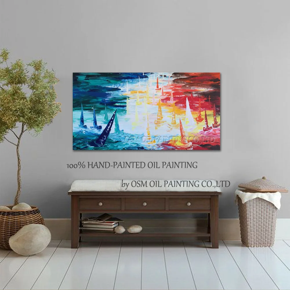 Профессиональный художник ручной работы Высокое качество Красочный морской