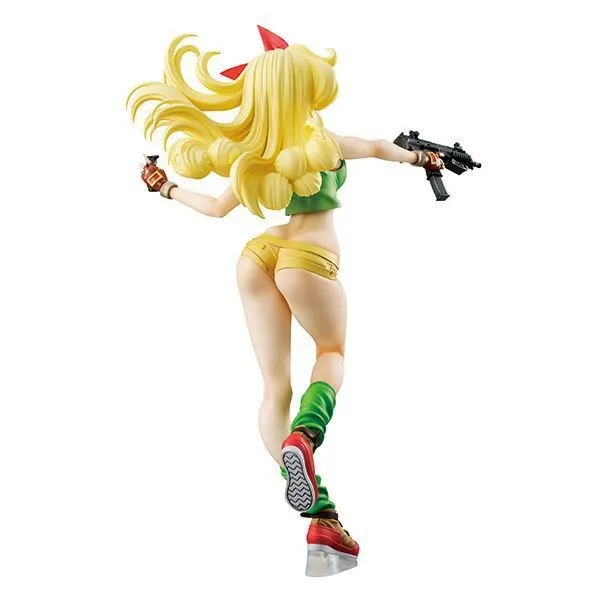 Аниме Фигурка 19 см Dragon Ball Z Gals Lunchi Gold Hair ver. Коллекционные Подарочные модельные