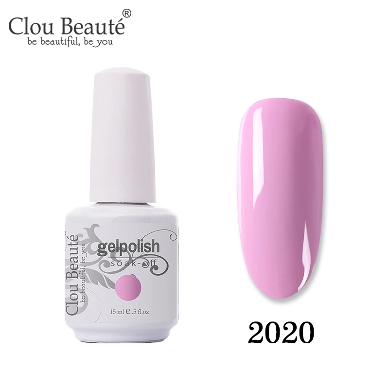 Clou Beaute цвет 15 мл Гель-лак для живописи гель для ногтей полуперманентный УФ лак для ногтей Soak Off Белый гель лак для ногтей - Цвет: 2020