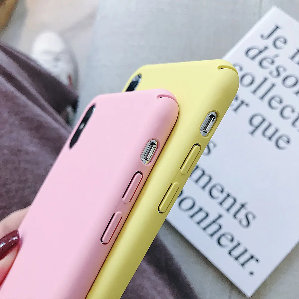 Анти-отпечатков пальцев Силиконовый чехол для samsung A50 A30 Note 8 9 Конфеты Макаруны J6 S7