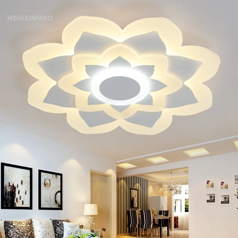 Простой Современный теплый потолочный светильник круглый ультратонкий