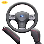 Автомобильный чехол PONSNY из натуральной кожи на рульпередачуручной тормоз, чехол для Subaru XV Forester 2013, прошитый вручную чехол