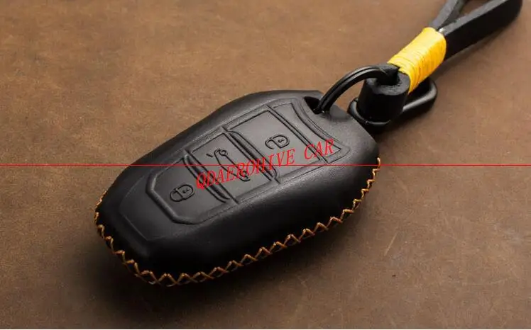 QDAEROHIVE чехол для ключей из натуральной кожи peugeot 308S 408 5008 3008 4008 301 508 | Автомобили и