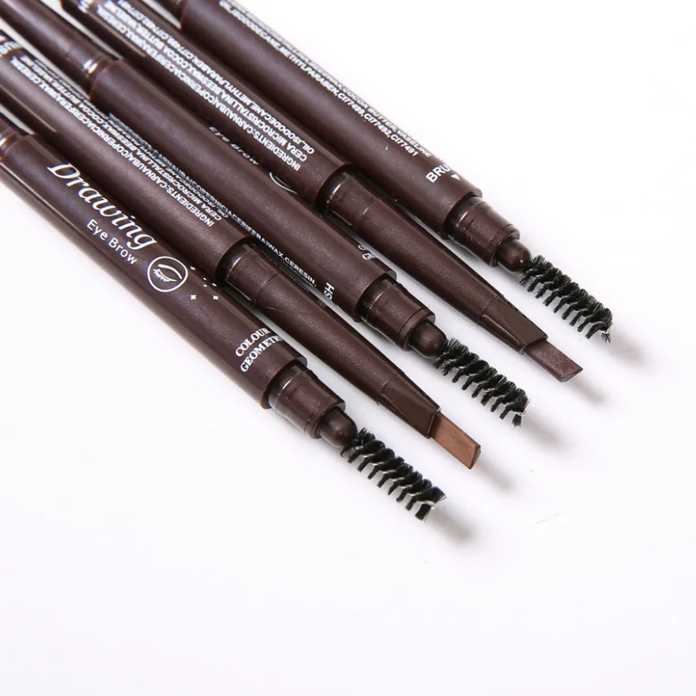 Карандаш для бровей с геометрическим рисунком двойной карандаш