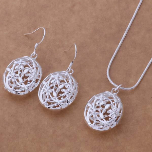 Бесплатная доставка оптовая продажа Посеребренные Ювелирные наборы серьги 399 +