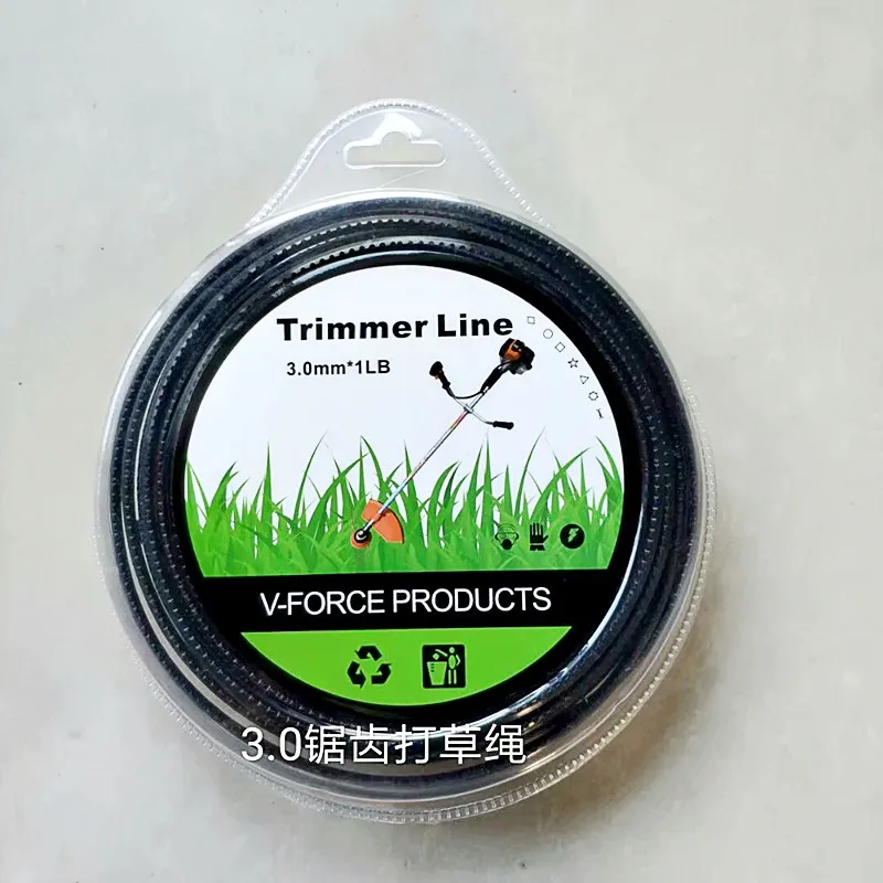 0.12&quot 1LB 3.0mm 60m Grass Trimmer line brush cutter Serrated nylon Garden Reapir Tools Parts | Инструменты