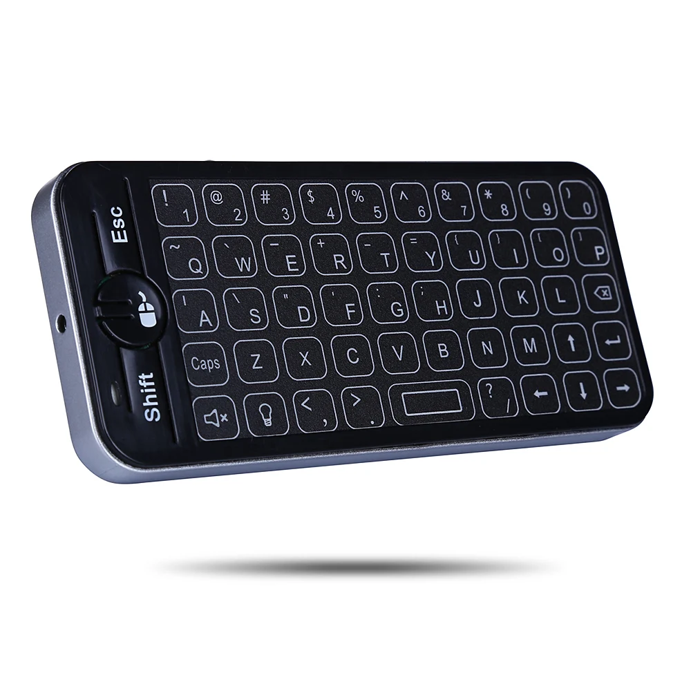 IPazzPort KP-810-16T мини 2.4g беспроводное устройство клавиатура с тачпадом Подсветка