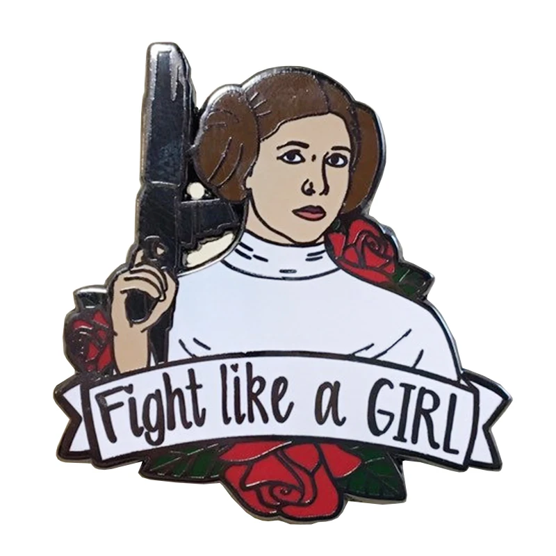 Leia булочки лацкан брошь подвеска заколка