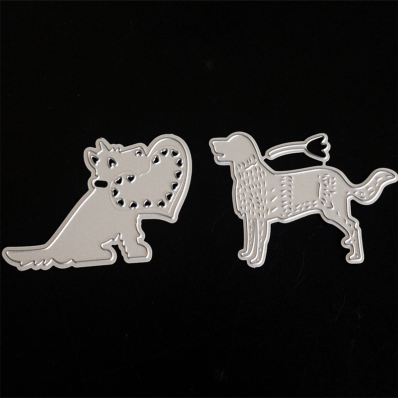 SCD1109 Love Dog металлические режущие штампы для трафареты скрапбукинга карточки