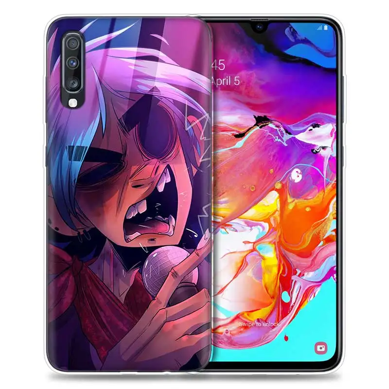 Gorillaz чехол для samsung Galaxy A50 A70 A80 A60 A40 A30 A20 A10 M30 M20 M10 A6 A8 плюс A5 A7 A9 ТПУ с рисунком из аниме чехол для телефона Capa
