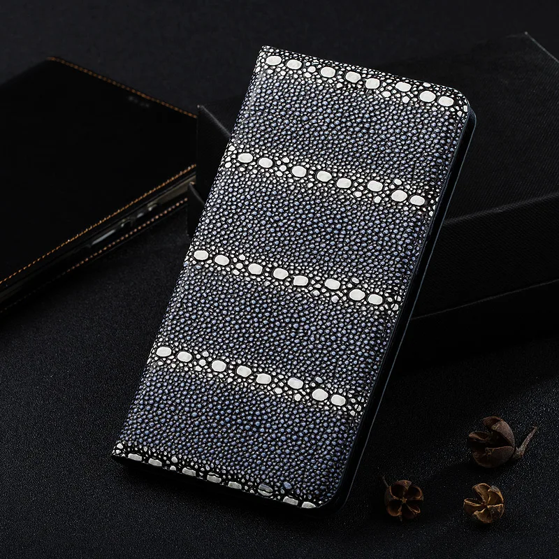 Магнитный чехол книжка с жемчужной текстурой в виде рыбы для Huawei Honor 8 V8 Note кожаный