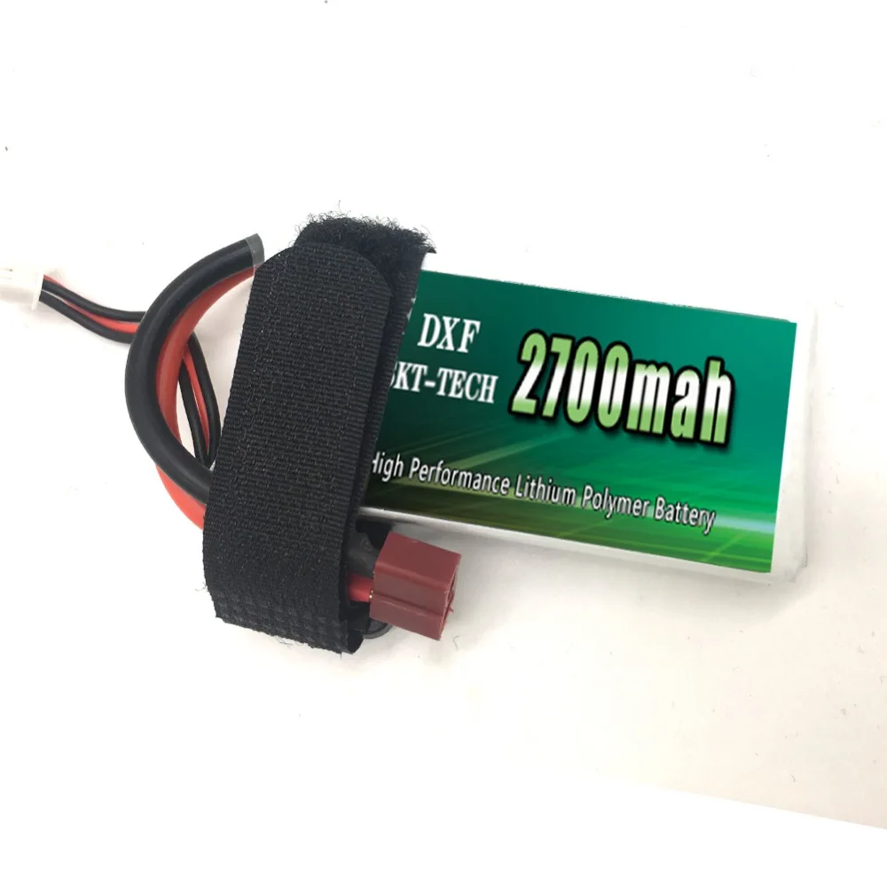 2 шт. DXF Хорошее качество Rc Lipo батарея 2S 7 4 V 2700mah 20C Max 30C для Wltoys 12428 12423 1:12 CoolRC GC001