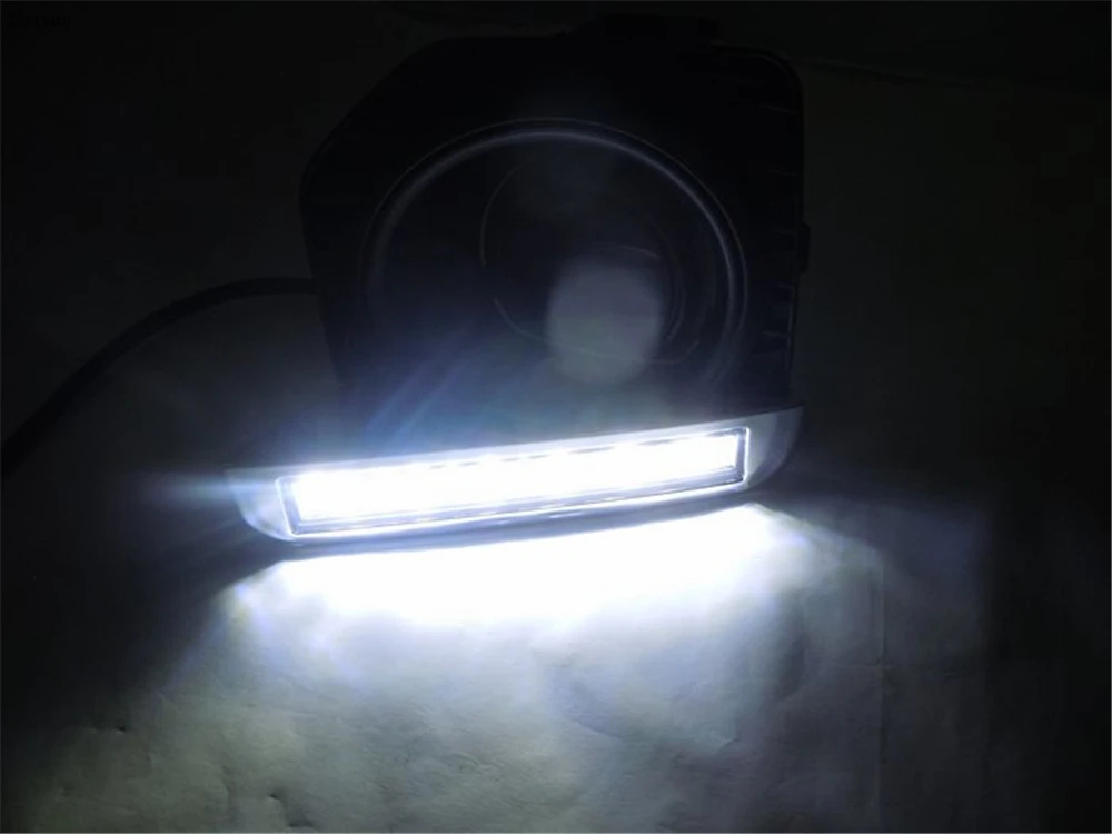CSCSNL 1 комплект DRL Противотуманные фары автомобиля светодиодный с противотуманная